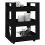 Carrito de cocina madera contrachapada negro 60x45x80 cm de vidaXL, Carros de cocina y comedor - Ref: Foro24-816817, Precio: ...