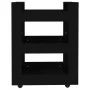 Carrito de cocina madera contrachapada negro 60x45x80 cm de vidaXL, Carros de cocina y comedor - Ref: Foro24-816817, Precio: ...