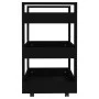 Carrito de cocina madera contrachapada negro 60x45x80 cm de vidaXL, Carros de cocina y comedor - Ref: Foro24-816817, Precio: ...