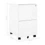 Armario archivador acero blanco 39x45x67 cm en Armarios archivadores | Comprar online en Foru.es