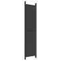 Biombo divisor de 6 paneles de tela negro 300x220 cm de vidaXL, Divisores de ambientes - Ref: Foro24-350209, Precio: 58,88 €,...