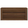 Mueble zapatero madera contrachapada marrón roble 100x35x45 cm de vidaXL, Zapateros y organizadores de calzado - Ref: Foro24-...
