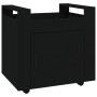 Carrito de escritorio madera contrachapada negro 60x45x60 cm de vidaXL, Carros e islas - Ref: Foro24-816609, Precio: 59,17 €,...