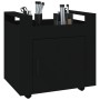 Carrito de escritorio madera contrachapada negro 60x45x60 cm de vidaXL, Carros e islas - Ref: Foro24-816609, Precio: 59,17 €,...