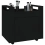 Carrito de escritorio madera contrachapada negro 60x45x60 cm de vidaXL, Carros e islas - Ref: Foro24-816609, Precio: 58,46 €,...