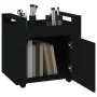 Carrito de escritorio madera contrachapada negro 60x45x60 cm de vidaXL, Carros e islas - Ref: Foro24-816609, Precio: 58,46 €,...