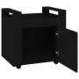 Carrito de escritorio madera contrachapada negro 60x45x60 cm de vidaXL, Carros e islas - Ref: Foro24-816609, Precio: 58,46 €,...