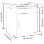 Carrito de escritorio madera contrachapada negro 60x45x60 cm de vidaXL, Carros e islas - Ref: Foro24-816609, Precio: 58,46 €,...