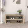 Mueble zapatero madera contrachapada roble Sonoma 100x35x45 cm de vidaXL, Zapateros y organizadores de calzado - Ref: Foro24-...