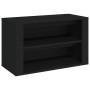 Mueble zapatero de madera contrachapada negro 75x35x45 cm de vidaXL, Zapateros y organizadores de calzado - Ref: Foro24-81689...