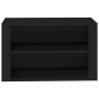Mueble zapatero de madera contrachapada negro 75x35x45 cm de vidaXL, Zapateros y organizadores de calzado - Ref: Foro24-81689...