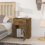 Mesita de noche madera contrachapada roble ahumado 50x36x60 cm de vidaXL, Mesitas de noche - Ref: Foro24-816725, Precio: 51,0...