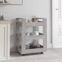 Carrito de cocina madera contrachapada gris Sonoma 60x45x80 cm de vidaXL, Carros de cocina y comedor - Ref: Foro24-816822, Pr...