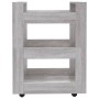 Carrito de cocina madera contrachapada gris Sonoma 60x45x80 cm de vidaXL, Carros de cocina y comedor - Ref: Foro24-816822, Pr...