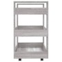 Carrito de cocina madera contrachapada gris Sonoma 60x45x80 cm de vidaXL, Carros de cocina y comedor - Ref: Foro24-816822, Pr...