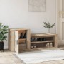 Mueble zapatero madera contrachapada roble Sonoma 130x35x54 cm de vidaXL, Zapateros y organizadores de calzado - Ref: Foro24-...