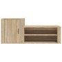 Mueble zapatero madera contrachapada roble Sonoma 130x35x54 cm de vidaXL, Zapateros y organizadores de calzado - Ref: Foro24-...