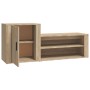 Mueble zapatero madera contrachapada roble Sonoma 130x35x54 cm de vidaXL, Zapateros y organizadores de calzado - Ref: Foro24-...