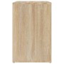 Mueble zapatero madera contrachapada roble Sonoma 130x35x54 cm de vidaXL, Zapateros y organizadores de calzado - Ref: Foro24-...