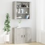 Armario de pared madera contrachapada gris hormigón 80x33x80 cm de vidaXL, Aparadores - Ref: Foro24-816596, Precio: 81,97 €, ...