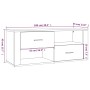 Mueble de TV madera contrachapada gris Sonoma 100x35x40 cm de vidaXL, Muebles TV - Ref: Foro24-823105, Precio: 73,27 €, Descu...
