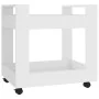 Carrito de escritorio madera contrachapada blanco 60x45x60 cm de vidaXL, Carros e islas - Ref: Foro24-816600, Precio: 43,97 €...
