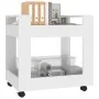 Carrito de escritorio madera contrachapada blanco 60x45x60 cm de vidaXL, Carros e islas - Ref: Foro24-816600, Precio: 43,97 €...