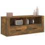 Mueble para TV madera contrachapada roble ahumado 100x35x40 cm de vidaXL, Muebles TV - Ref: Foro24-816813, Precio: 65,06 €, D...