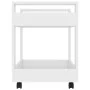 Carrito de escritorio madera contrachapada blanco 60x45x60 cm de vidaXL, Carros e islas - Ref: Foro24-816600, Precio: 43,97 €...