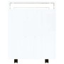 Carrito de escritorio contrachapada blanco brillo 60x45x60 cm de vidaXL, Carros e islas - Ref: Foro24-816610, Precio: 54,45 €...