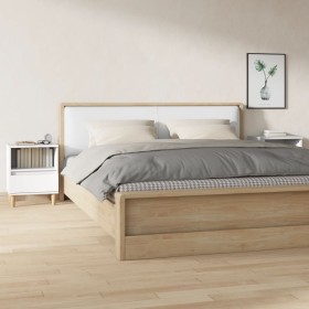 Mesitas de noche 2 unidades color blanco 40x35x50 cm de vidaXL, Mesitas de noche - Ref: Foro24-821795, Precio: 93,63 €, Descu...