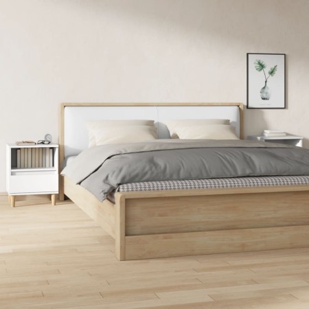 Mesitas de noche 2 unidades color blanco 40x35x50 cm de vidaXL, Mesitas de noche - Ref: Foro24-821795, Precio: 93,63 €, Descu...