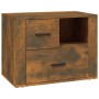Mesita de noche madera contrachapada roble ahumado 60x36x45 cm de vidaXL, Mesitas de noche - Ref: Foro24-816741, Precio: 52,1...