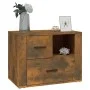 Mesita de noche madera contrachapada roble ahumado 60x36x45 cm de vidaXL, Mesitas de noche - Ref: Foro24-816741, Precio: 43,9...