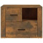 Mesita de noche madera contrachapada roble ahumado 60x36x45 cm de vidaXL, Mesitas de noche - Ref: Foro24-816741, Precio: 52,1...