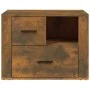 Mesita de noche madera contrachapada roble ahumado 60x36x45 cm de vidaXL, Mesitas de noche - Ref: Foro24-816741, Precio: 43,9...