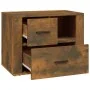 Mesita de noche madera contrachapada roble ahumado 60x36x45 cm de vidaXL, Mesitas de noche - Ref: Foro24-816741, Precio: 43,9...
