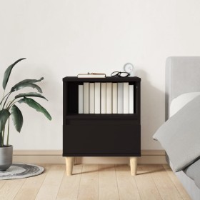 Mesita de noche negro 40x35x50 cm de vidaXL, Mesitas de noche - Ref: Foro24-821796, Precio: 43,34 €, Descuento: %