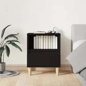 Mesita de noche negro 40x35x50 cm de vidaXL, Mesitas de noche - Ref: Foro24-821796, Precio: 42,79 €, Descuento: %