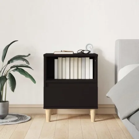 Mesita de noche negro 40x35x50 cm de vidaXL, Mesitas de noche - Ref: Foro24-821796, Precio: 42,79 €, Descuento: %