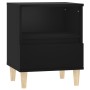 Mesita de noche negro 40x35x50 cm de vidaXL, Mesitas de noche - Ref: Foro24-821796, Precio: 43,34 €, Descuento: %
