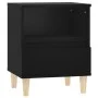 Mesita de noche negro 40x35x50 cm de vidaXL, Mesitas de noche - Ref: Foro24-821796, Precio: 42,79 €, Descuento: %