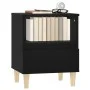Mesita de noche negro 40x35x50 cm de vidaXL, Mesitas de noche - Ref: Foro24-821796, Precio: 42,79 €, Descuento: %