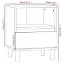 Mesita de noche negro 40x35x50 cm de vidaXL, Mesitas de noche - Ref: Foro24-821796, Precio: 42,79 €, Descuento: %