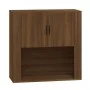 Armario de pared madera contrachapada marrón roble 80x33x80 cm de vidaXL, Aparadores - Ref: Foro24-816591, Precio: 65,03 €, D...