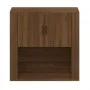 Armario de pared madera contrachapada marrón roble 80x33x80 cm de vidaXL, Aparadores - Ref: Foro24-816591, Precio: 65,03 €, D...