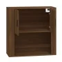 Armario de pared madera contrachapada marrón roble 80x33x80 cm de vidaXL, Aparadores - Ref: Foro24-816591, Precio: 65,03 €, D...