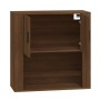 Armario de pared madera contrachapada marrón roble 80x33x80 cm de vidaXL, Aparadores - Ref: Foro24-816591, Precio: 68,17 €, D...
