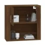 Armario de pared madera contrachapada marrón roble 80x33x80 cm de vidaXL, Aparadores - Ref: Foro24-816591, Precio: 65,03 €, D...