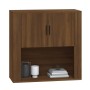 Armario de pared madera contrachapada marrón roble 80x33x80 cm de vidaXL, Aparadores - Ref: Foro24-816591, Precio: 68,17 €, D...